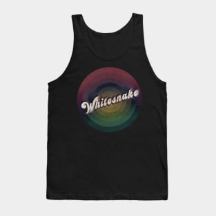 retro vintage circle Whitesnake Tank Top